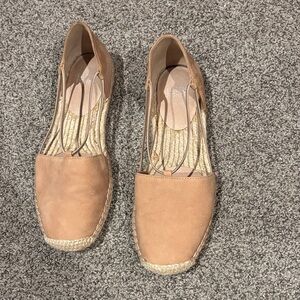 Eileen Fisher Tan Espadrille Slip-On Flats